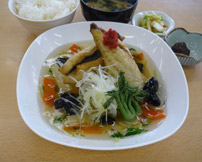 白身魚と春の野菜あんかけ定食