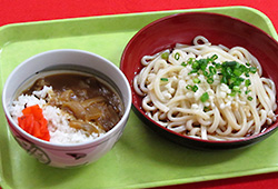 冷やしたぬきうどんミニカレーセット