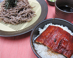 ざるそば＆ミニうな丼