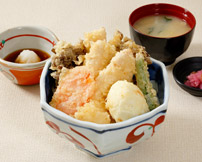 赤城どりと妙義山舞茸天丼