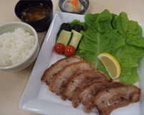 姫豚バラ肉定食