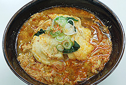 辛熱！かき玉せんべい汁ラーメン