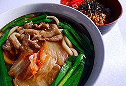 あったかキムチうどん・そばセット