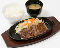 鉄板ステーキ定食
