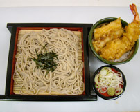 ミニ天丼セット十割せいろ