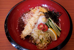 彩り海老天ぶっかけ（細麺）