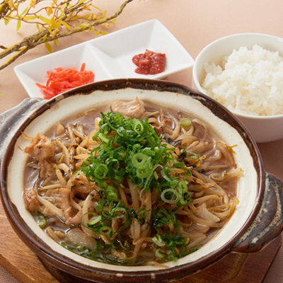 白もつラーメン（半ライス付き）
