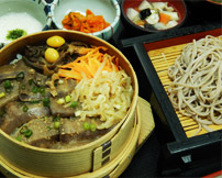 みそ焼き牛タンわっぱそば（うどん）セット