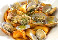 みみうどんのボンゴレロッソ風