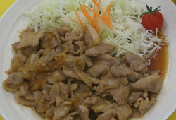 大盛り豚バラ生姜焼定食