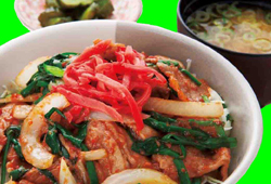 栃木辛味噌豚丼