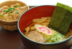 Aセット(横川醤油ラーメン&特製豚丼 ※小丼)