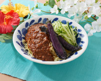 冷やしナスジャージャー麺