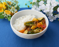 たっぷり夏野菜のキーマカレー