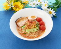 ピリッと夏野菜冷麺