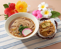 茨城県産夏野菜のかき揚げそば<br>茨城県産夏野菜のかき揚げうどん
