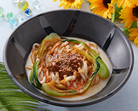 冷し豆乳担担うどん