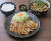 生姜焼定食セットうどん（そば）