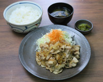 大盛りすりおろし生姜焼定食