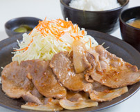 ヤシオポーク生姜焼き定食