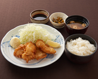 あんこうのから揚げ定食