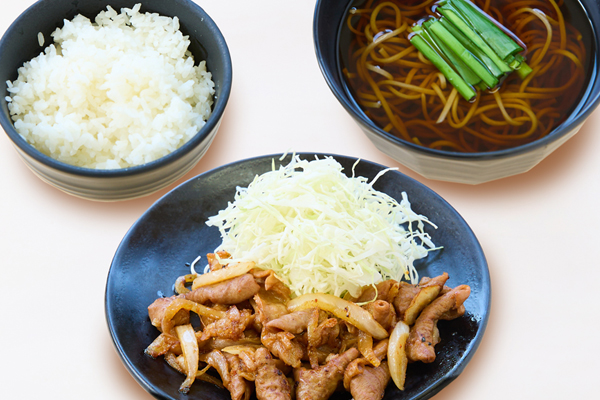 ホルモン焼き定食ニラそばセットのイメージ画像