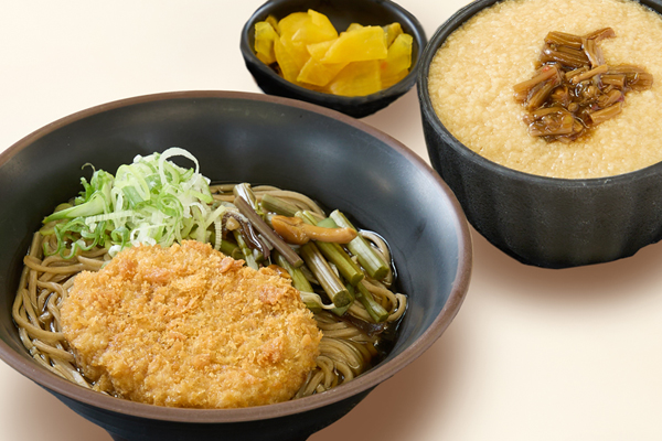 わさびコロッケそばとろろご飯セットのイメージ画像
