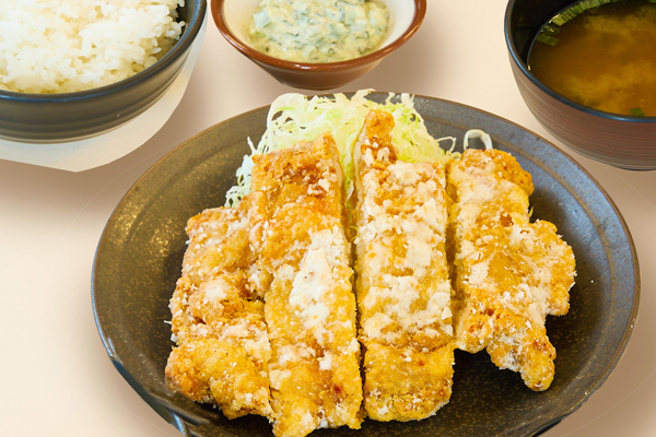 野沢菜ディップ付き山賊焼き定食のイメージ画像