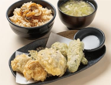 帆立づくし定食