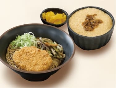 わさびコロッケそばとろろご飯セット