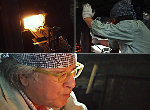 鍛造の様子